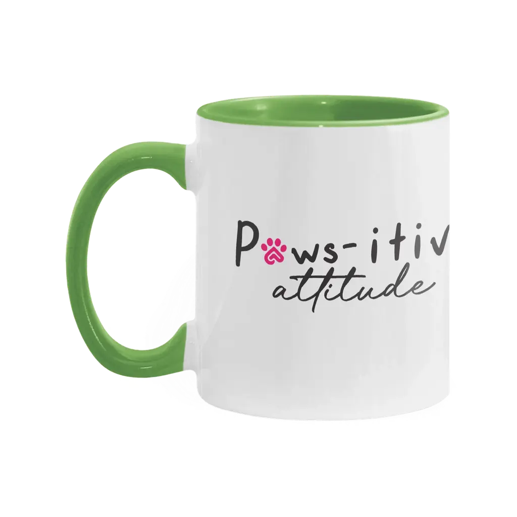 Paws-itive Attitude Two-Tone Ceramic Mug