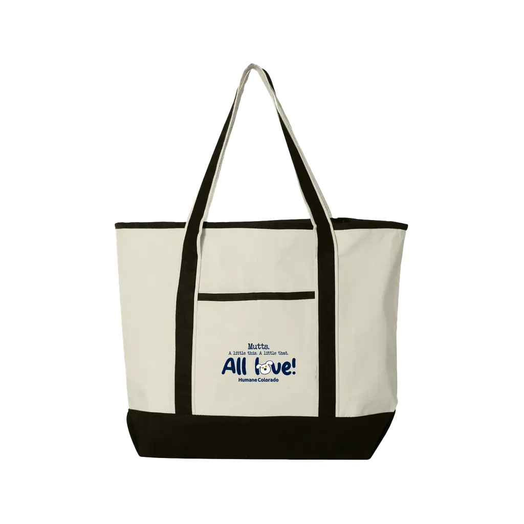 Mutts. All love! Large Tote