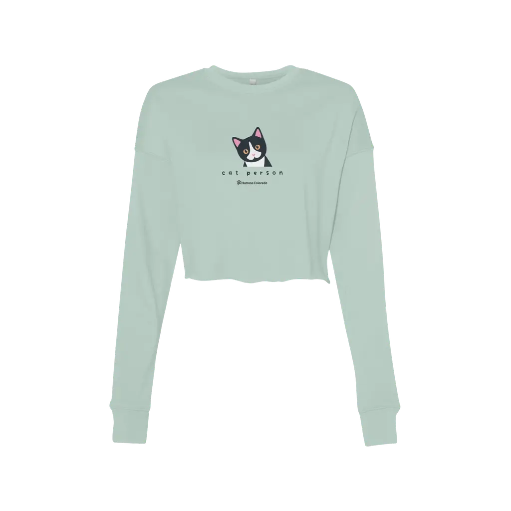 Cat Person Crop Fleece