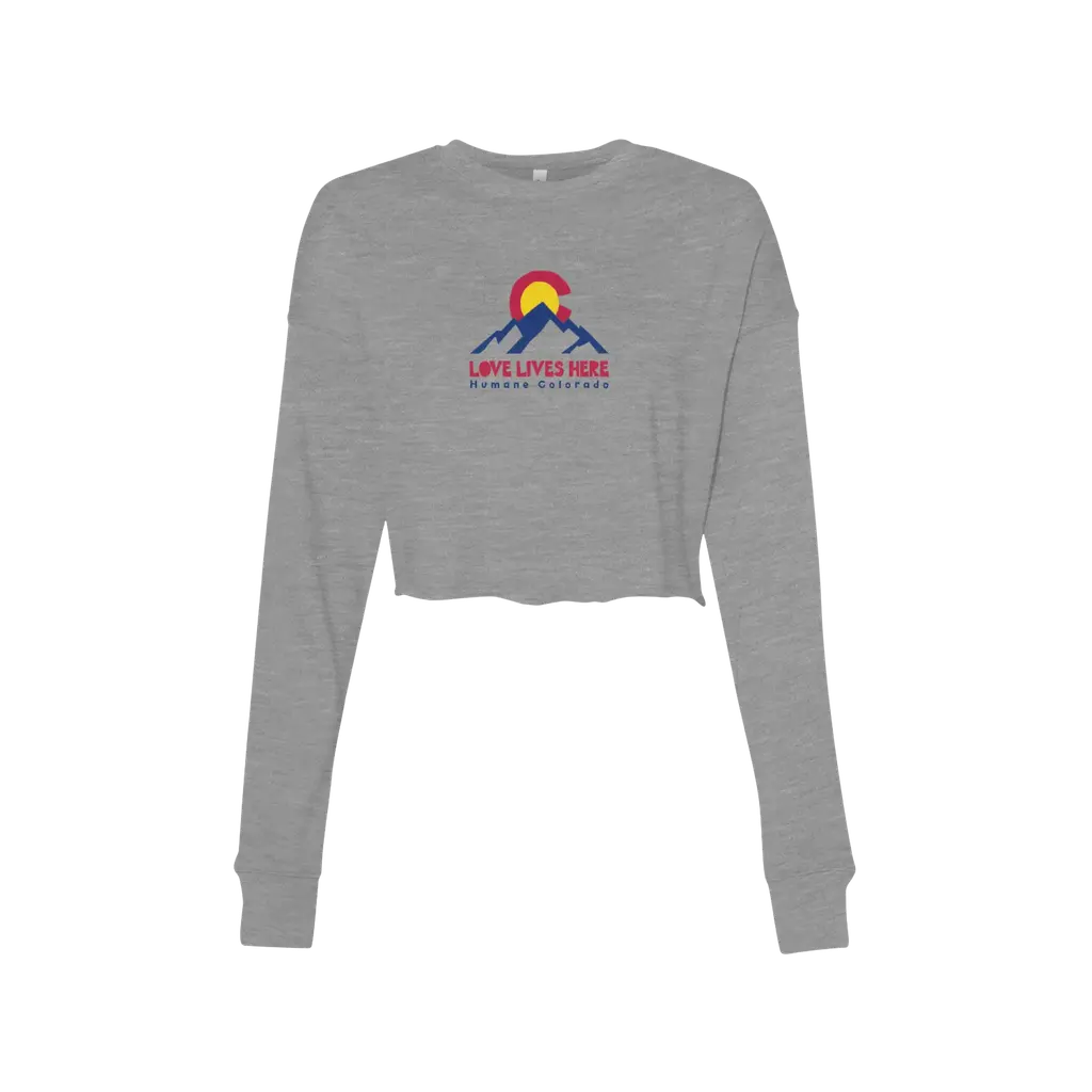 Love Lives Here Crop Fleece