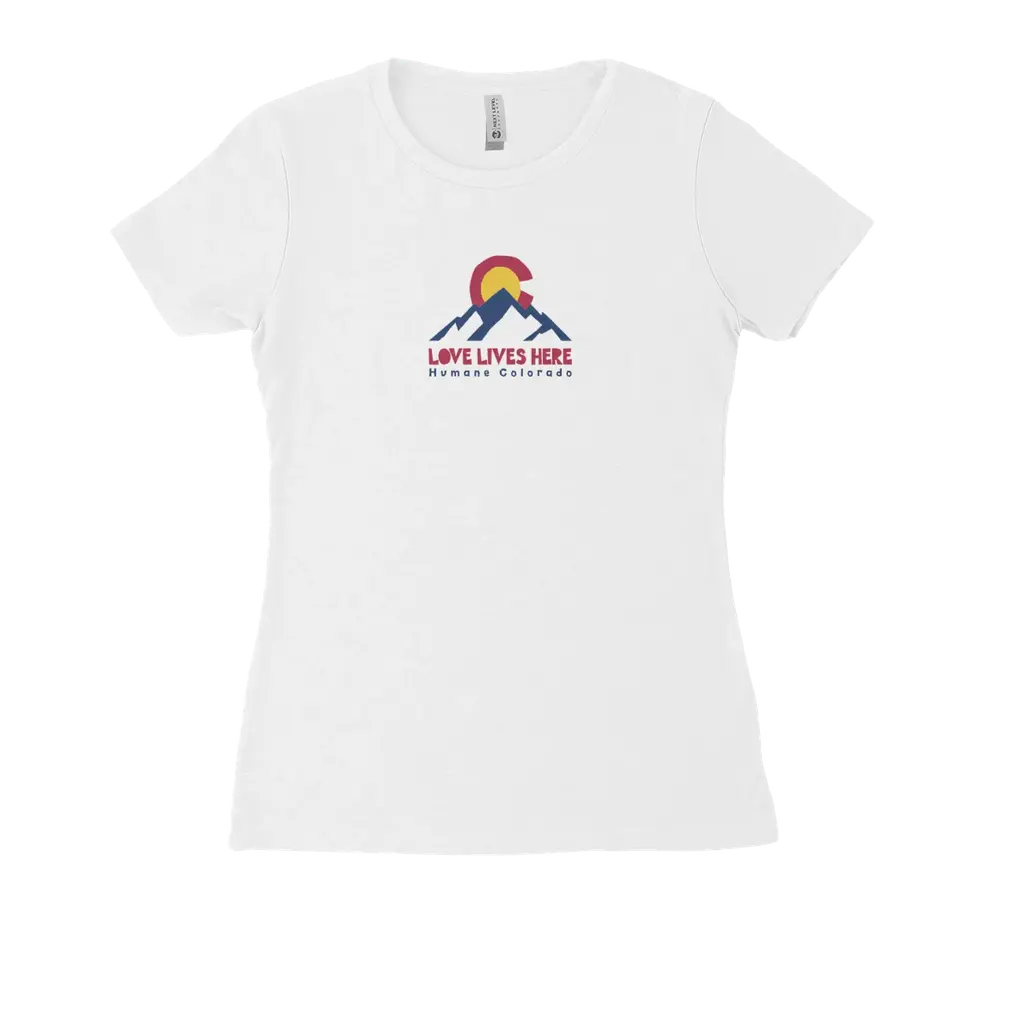 Love Lives Here Women's Fitted Tee