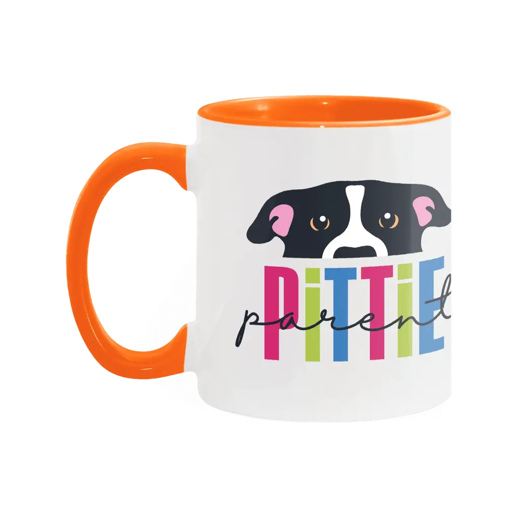 Pittie Parent Two-Tone Ceramic Mug