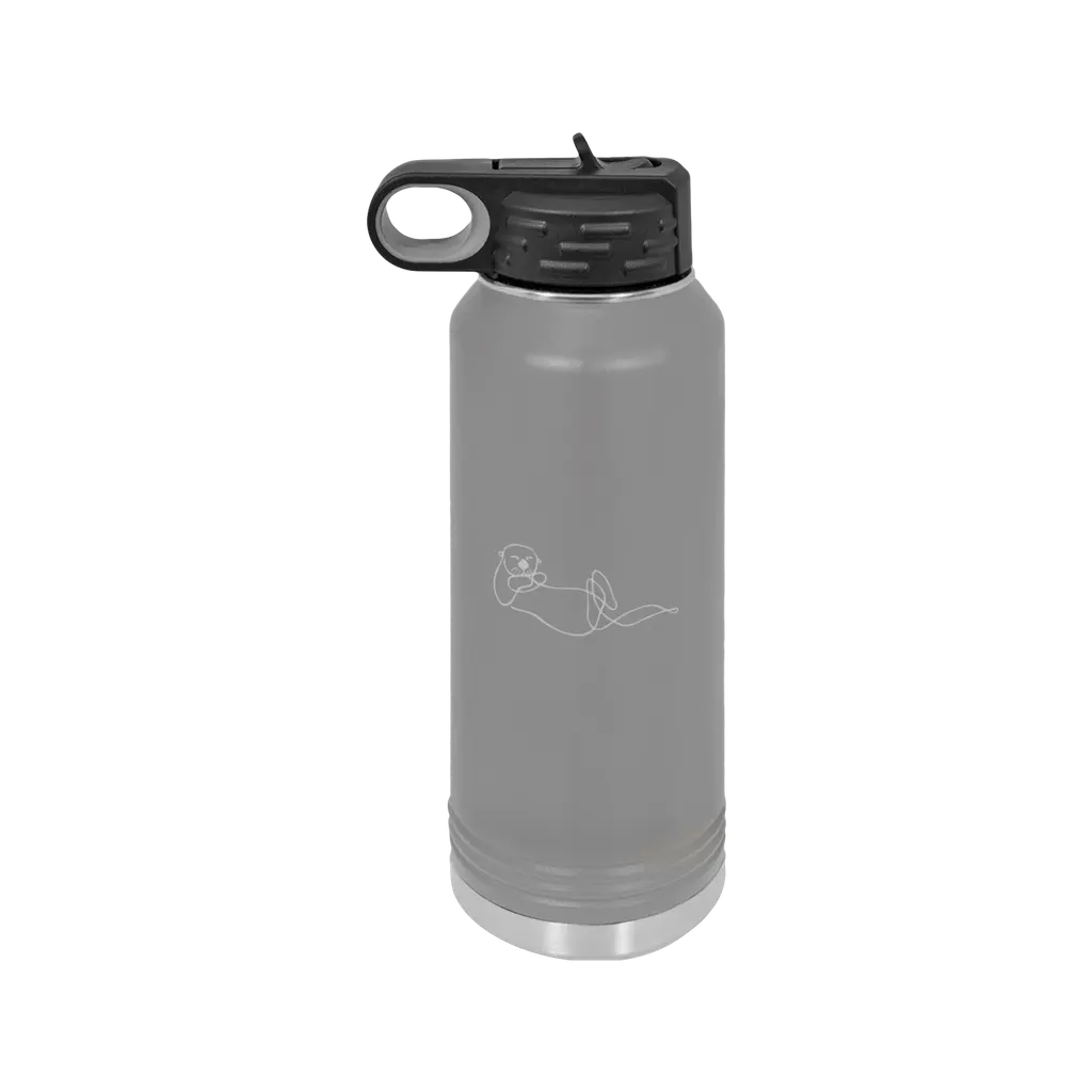 Resting Otter Contour Water Bottle