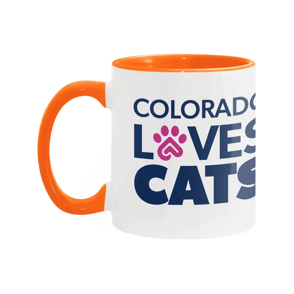 Colorado Loves Cats Two-Tone Ceramic Mug