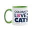Colorado Loves Cats Two-Tone Ceramic Mug thumbnail 4