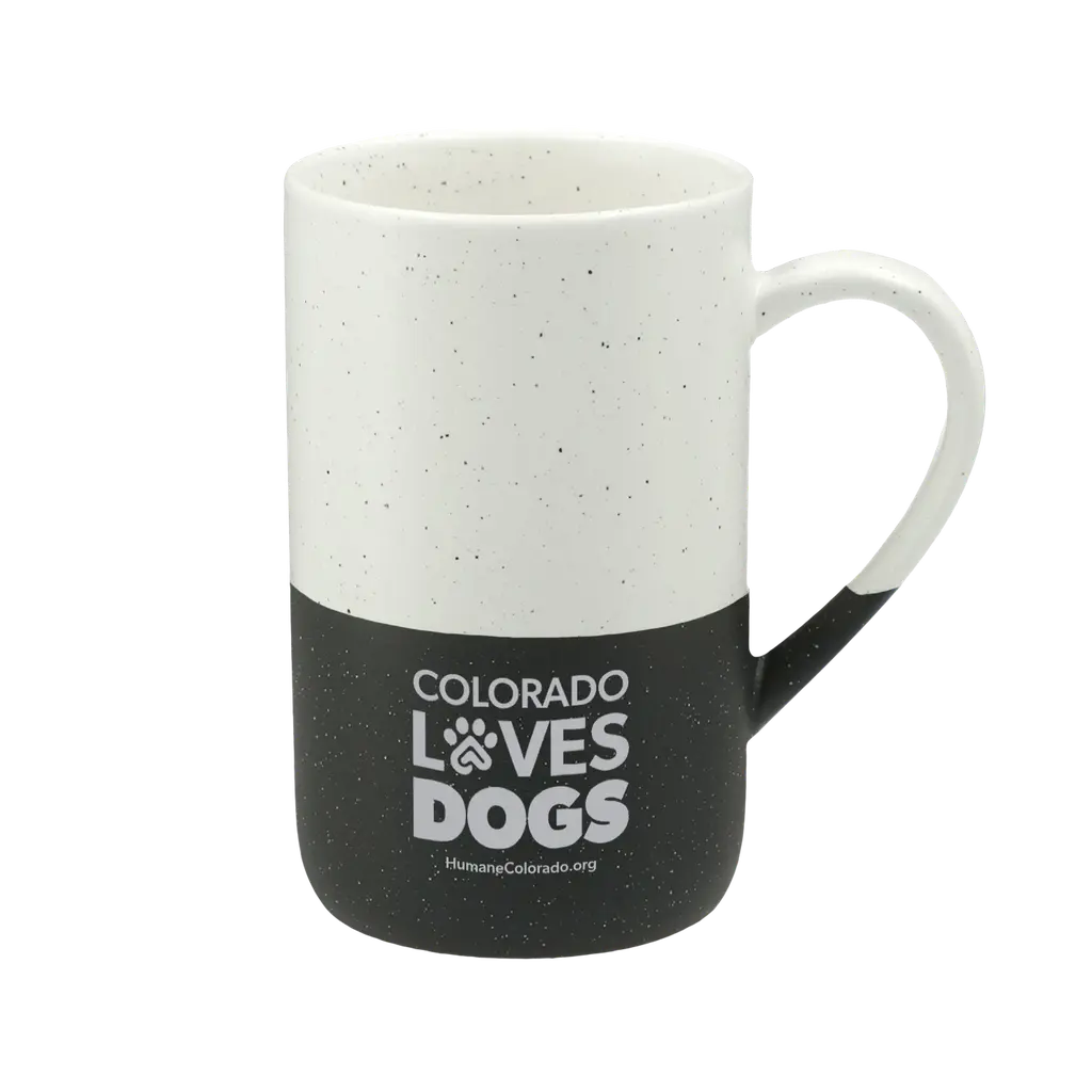 Colorado Loves Dogs Speckled Mug