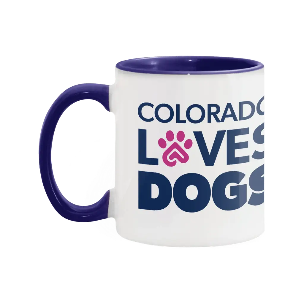 Colorado Loves Dogs Two-Tone Ceramic Mug