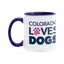 Colorado Loves Dogs Two-Tone Ceramic Mug thumbnail 1