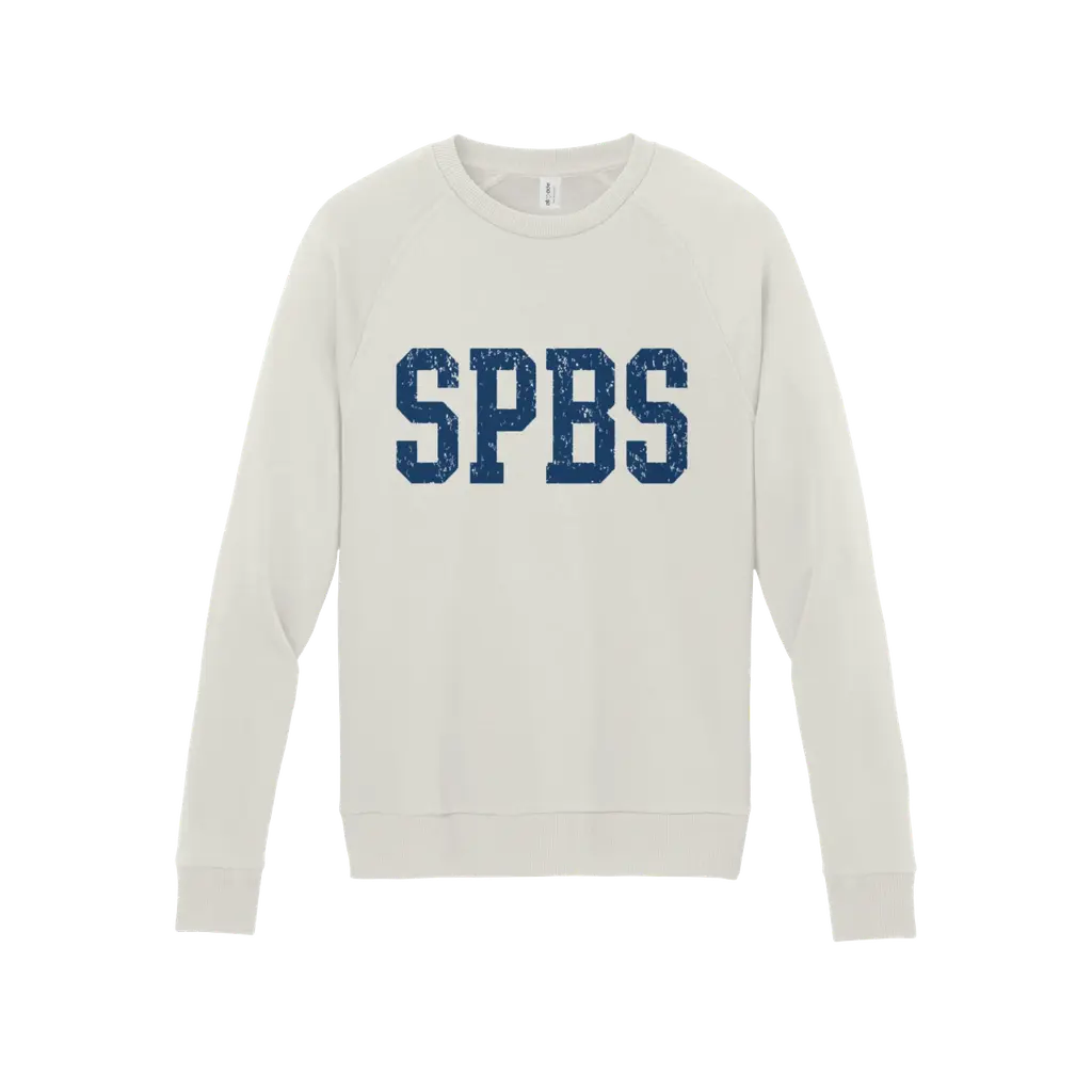 Adult SPBS Organic Crewneck Sweatshirt - White Sand
