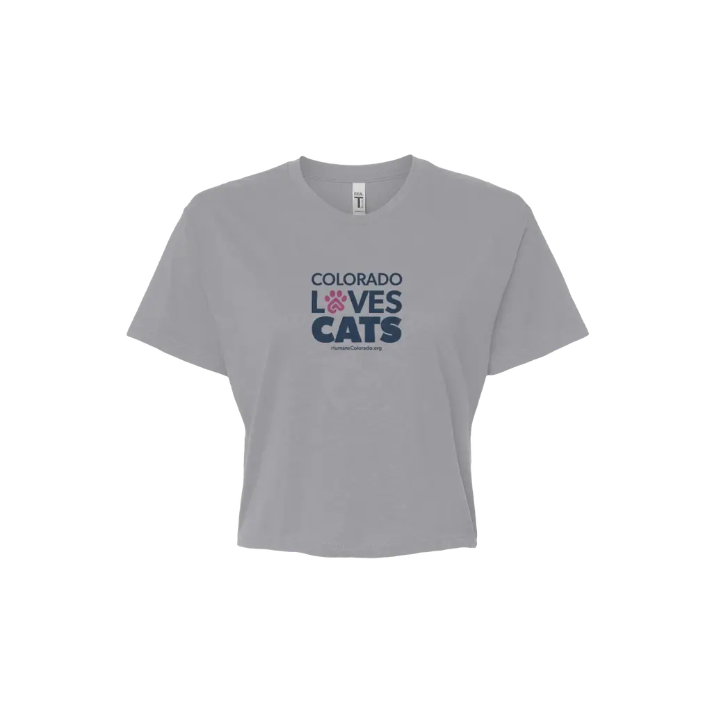 Colorado Loves Cats Crop Top