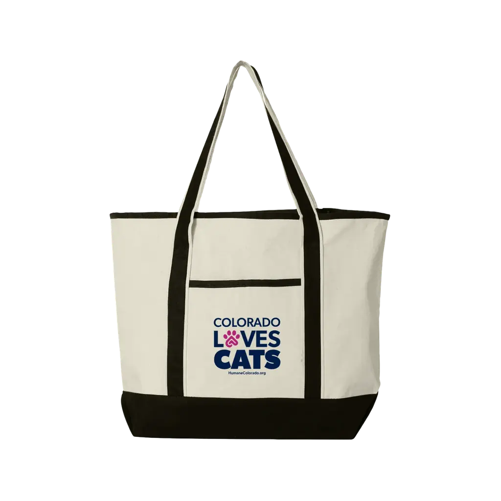 Colorado Loves Cats Large Tote