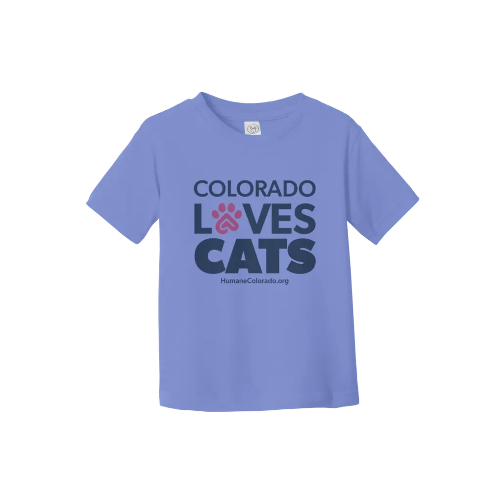Colorado Loves Cats Toddler Tee