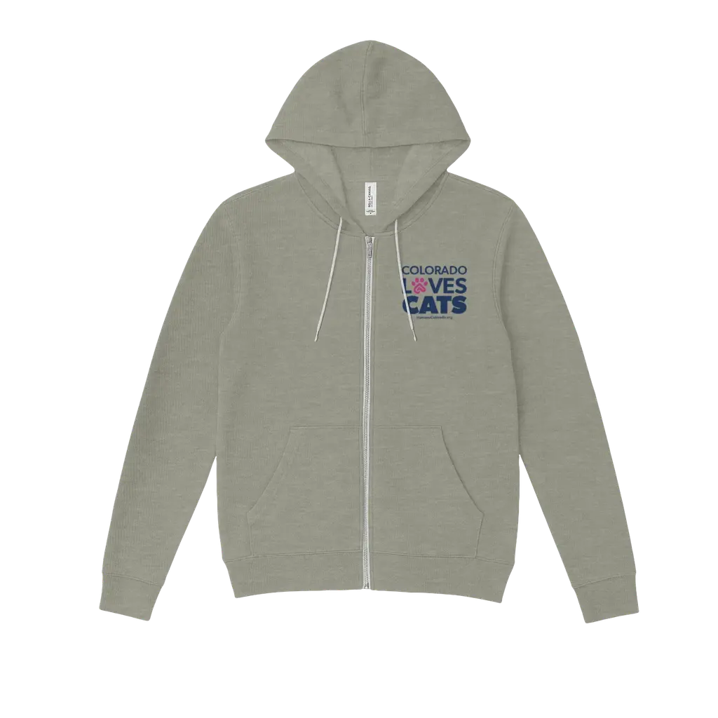Colorado Loves Cats Zip-Up