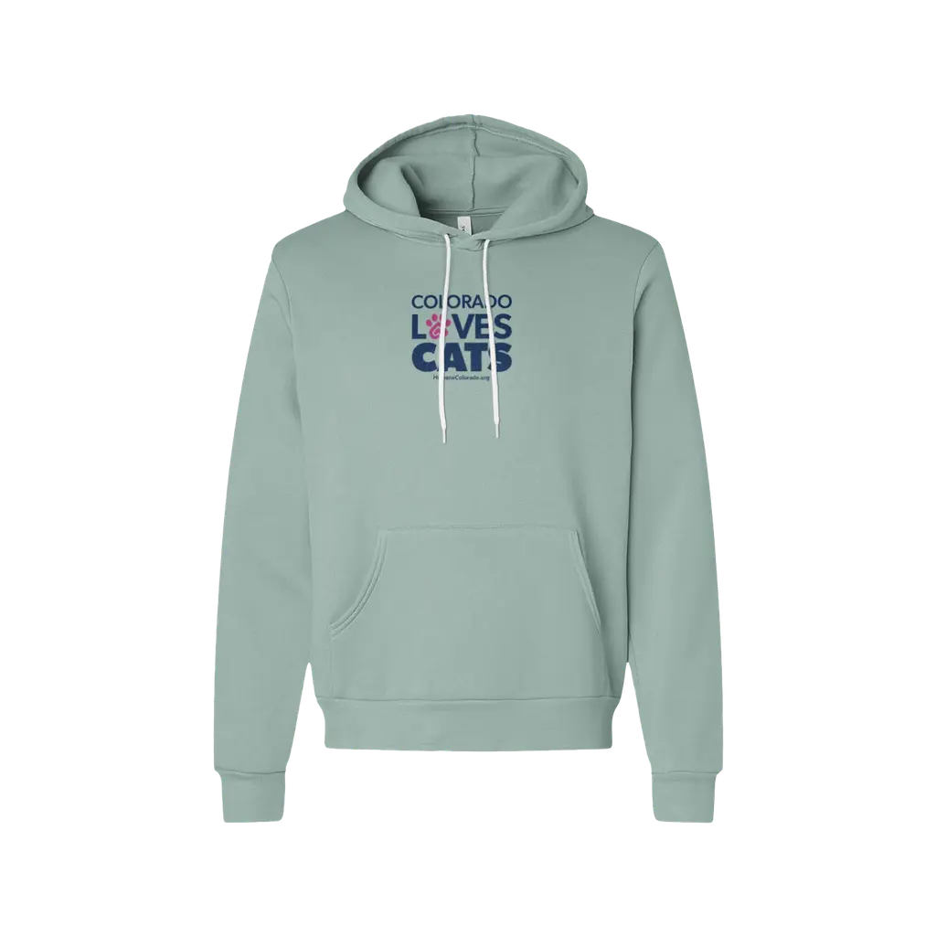 Colorado Loves Cats Sponge Fleece Hoodie