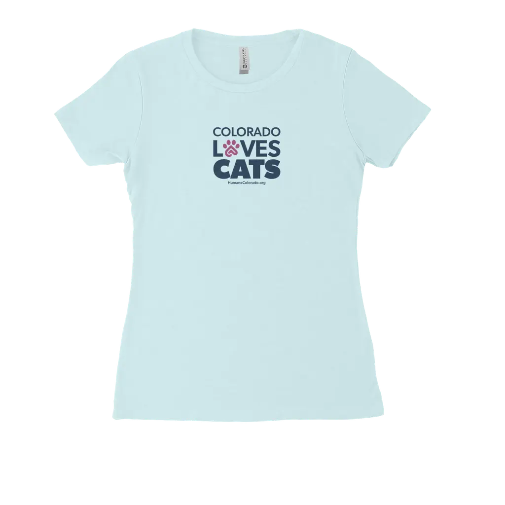Colorado Loves Cats Women's Fitted Tee