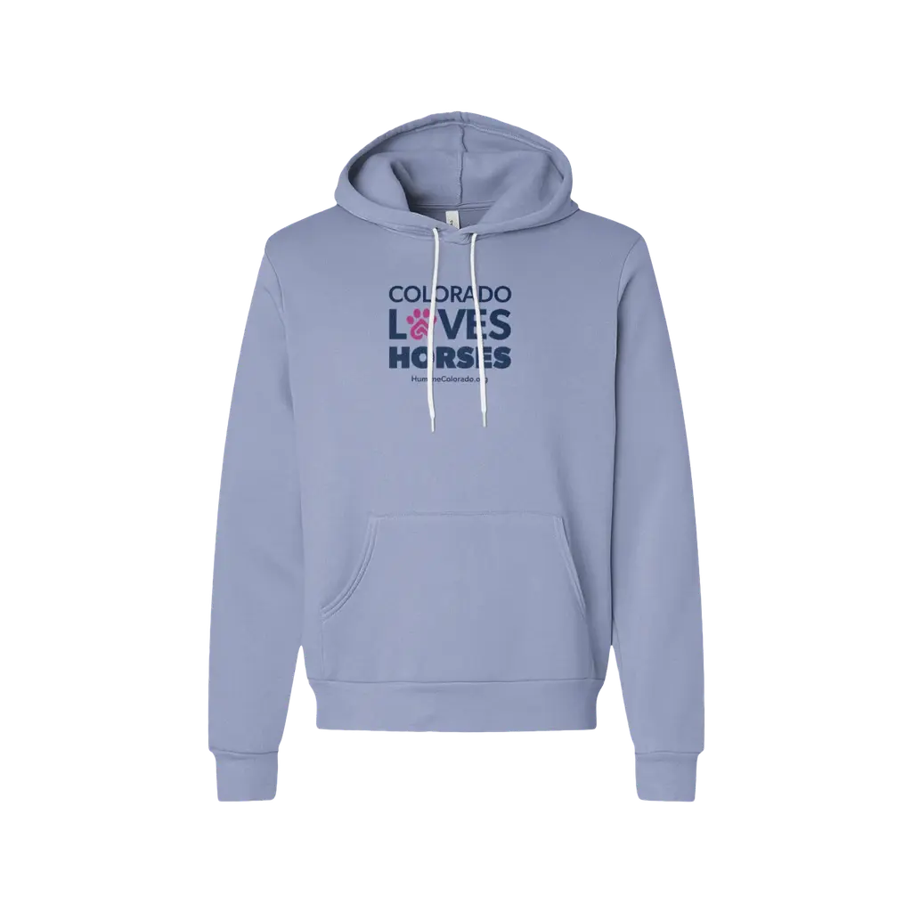 Colorado Loves Horses Sponge Fleece Hoodie