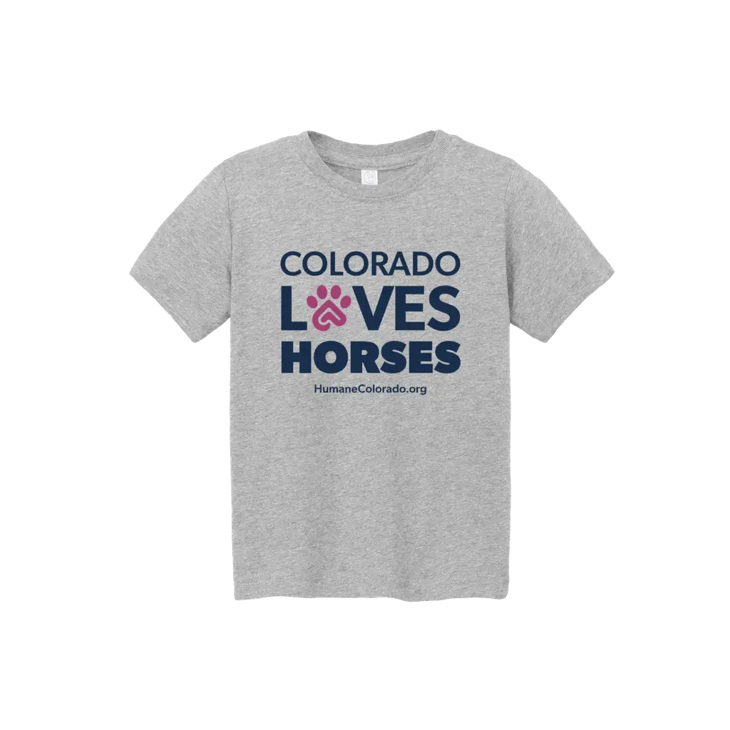 Colorado Loves Horses Toddler Tee