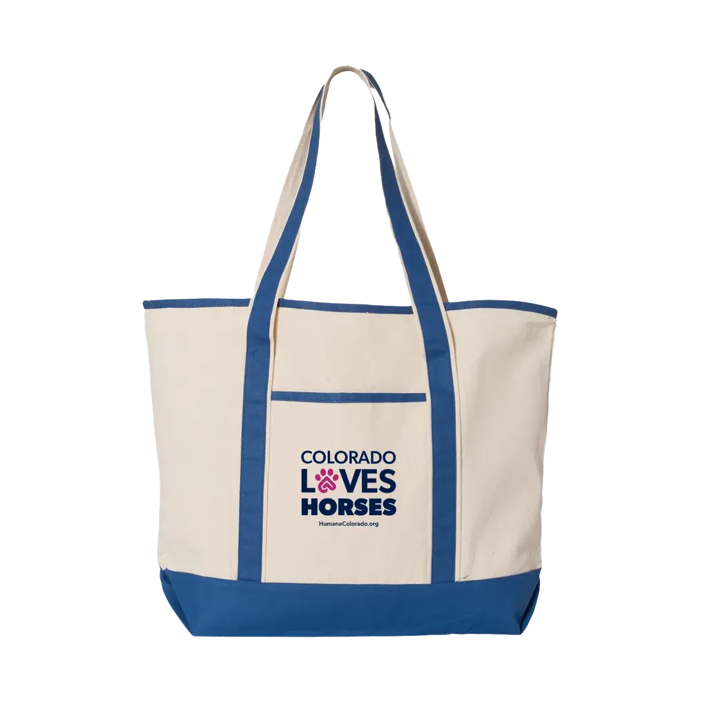 Colorado Loves Horses Large Tote