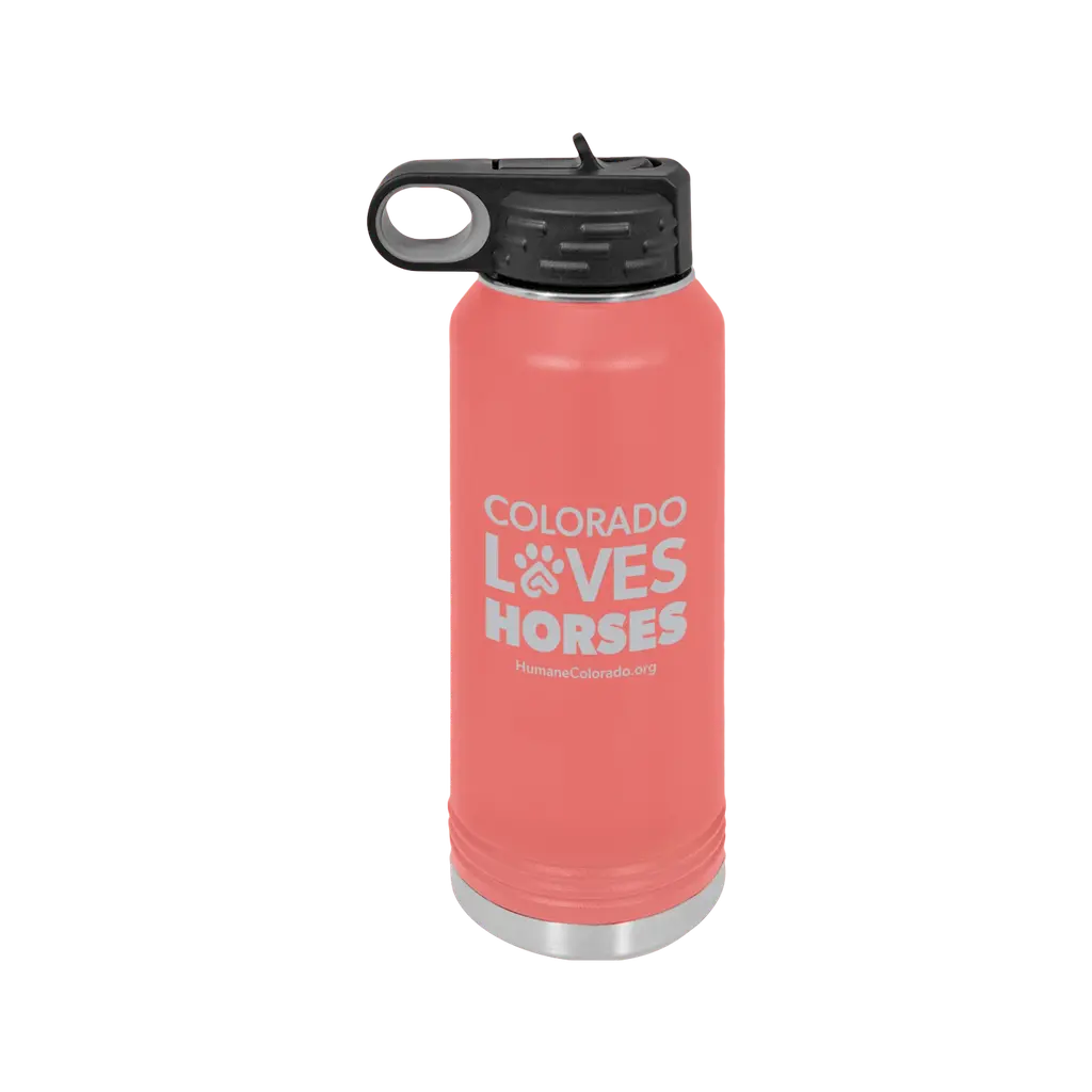 Colorado Loves Horses Water Bottle