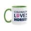 Colorado Loves Horses Two-Tone Ceramic Mug thumbnail 7