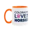 Colorado Loves Horses Two-Tone Ceramic Mug thumbnail 4