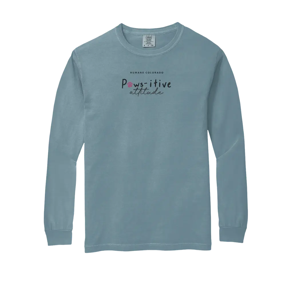 Paws-itive Attitude Comfort Colors Long Sleeve