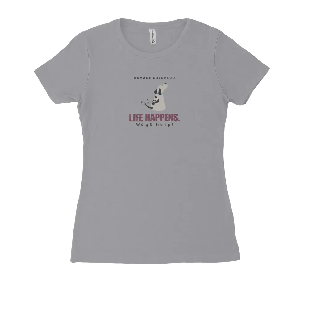 Life Happens Women's Fitted Tee