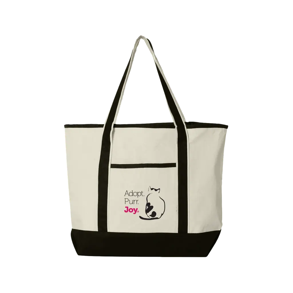 Adopt. Purr. Joy. Large Tote