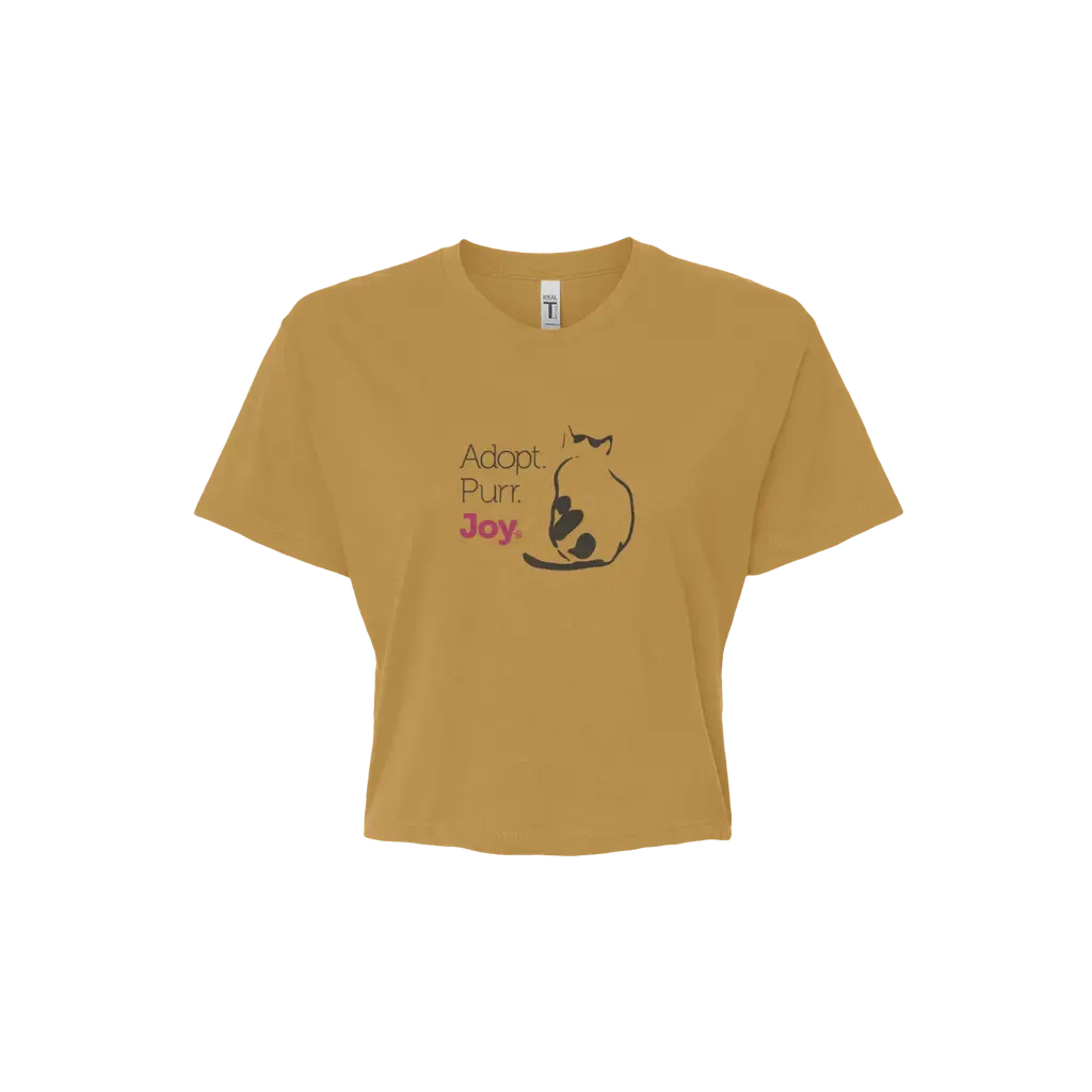 Adopt. Purr. Joy. Crop Top