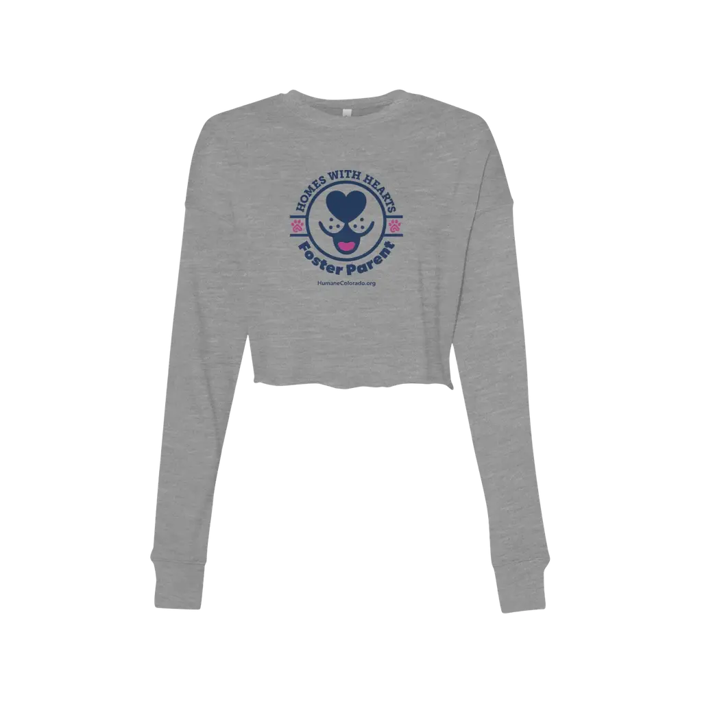 Homes with Hearts Crop Fleece