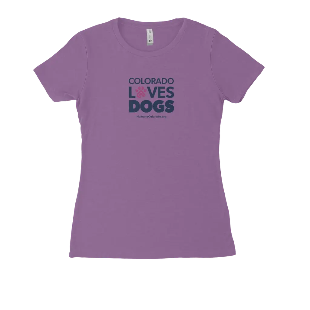 Colorado Loves Dogs Women's Fitted Tee