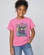 Cool Cat Retro Youth Tee in Pink thumbnail 1