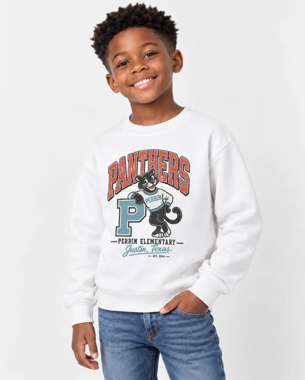 Varsity Panthers Youth Crewneck