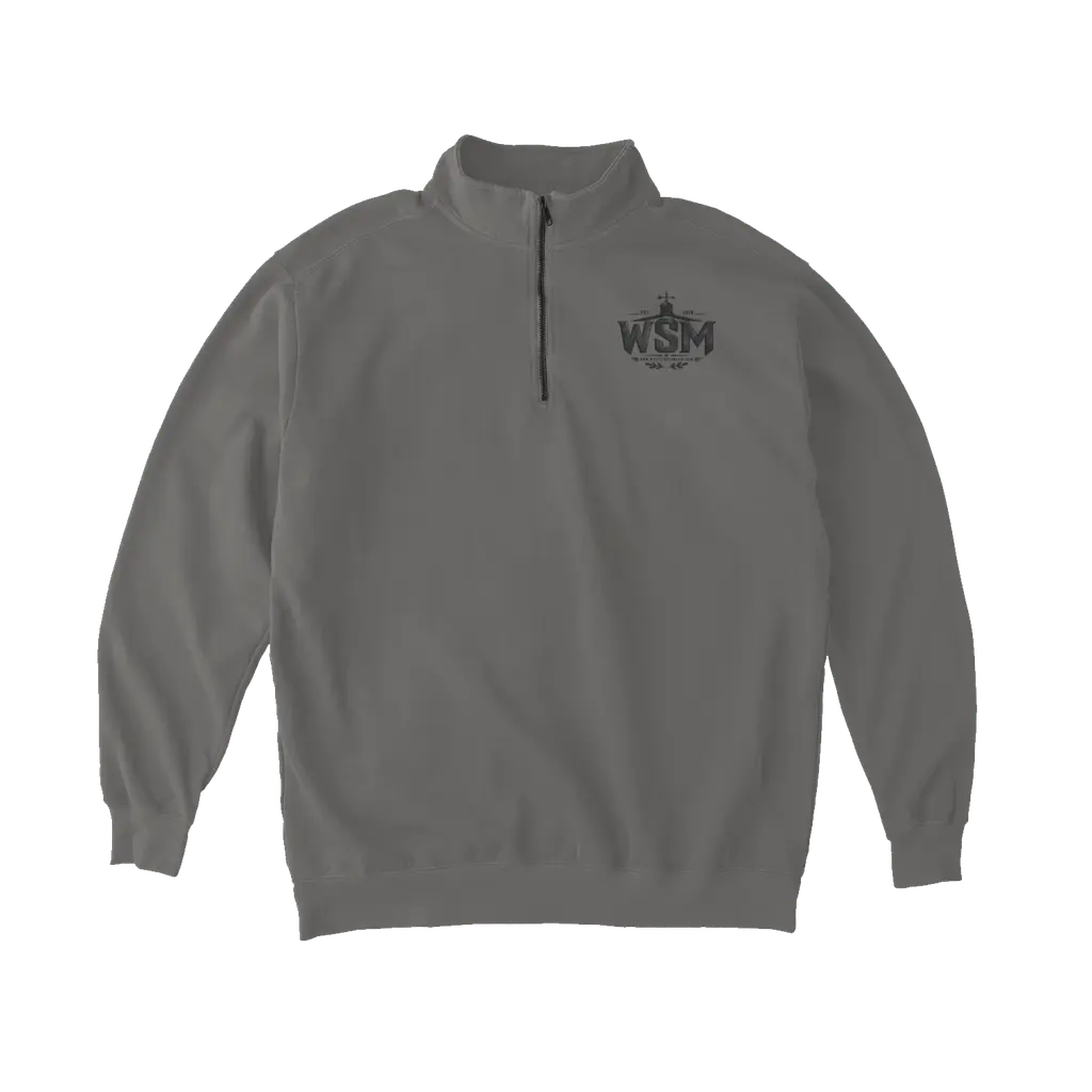 Block logo design Comfort Colors Quarter Zip