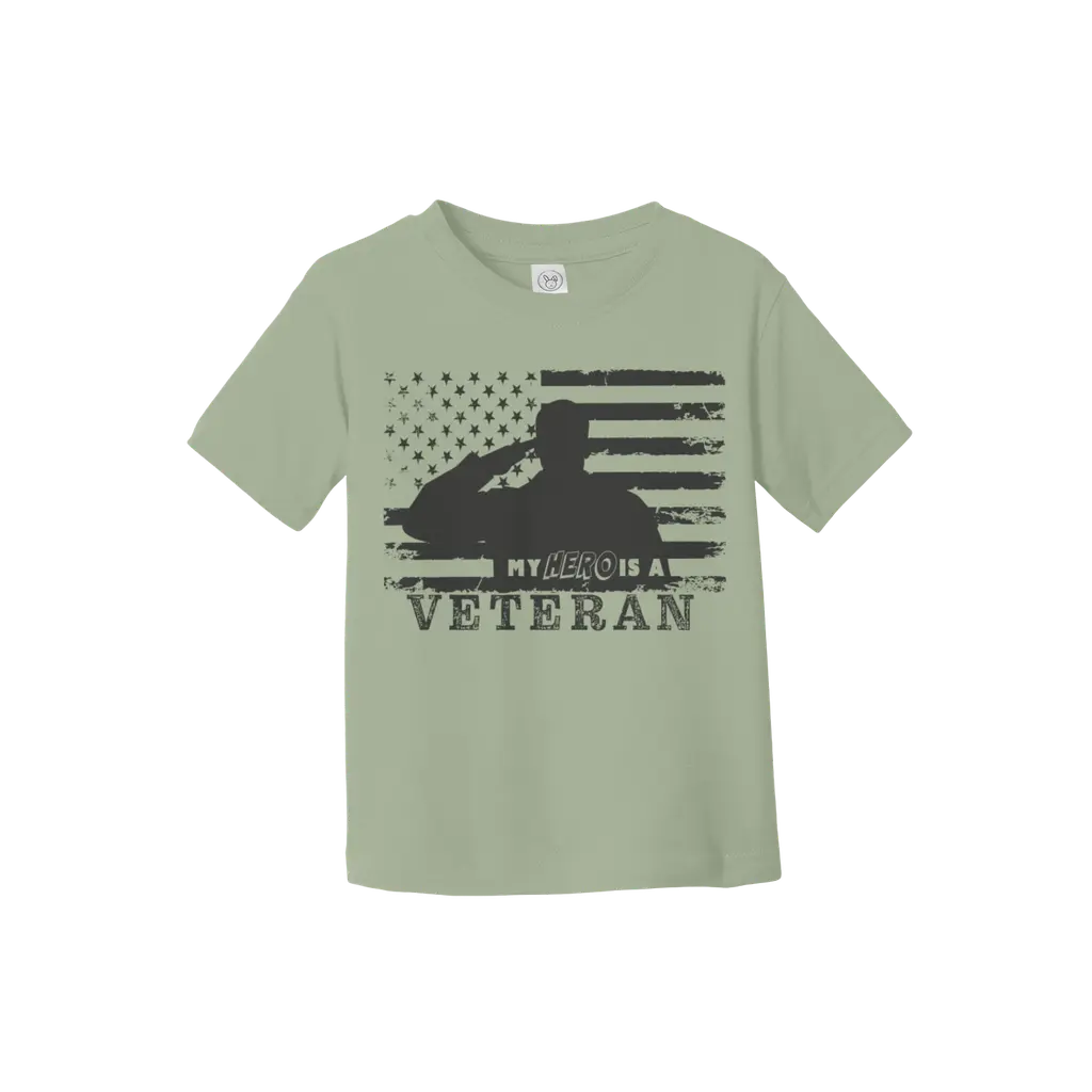 My Hero Is a Veteran Toddler Tee