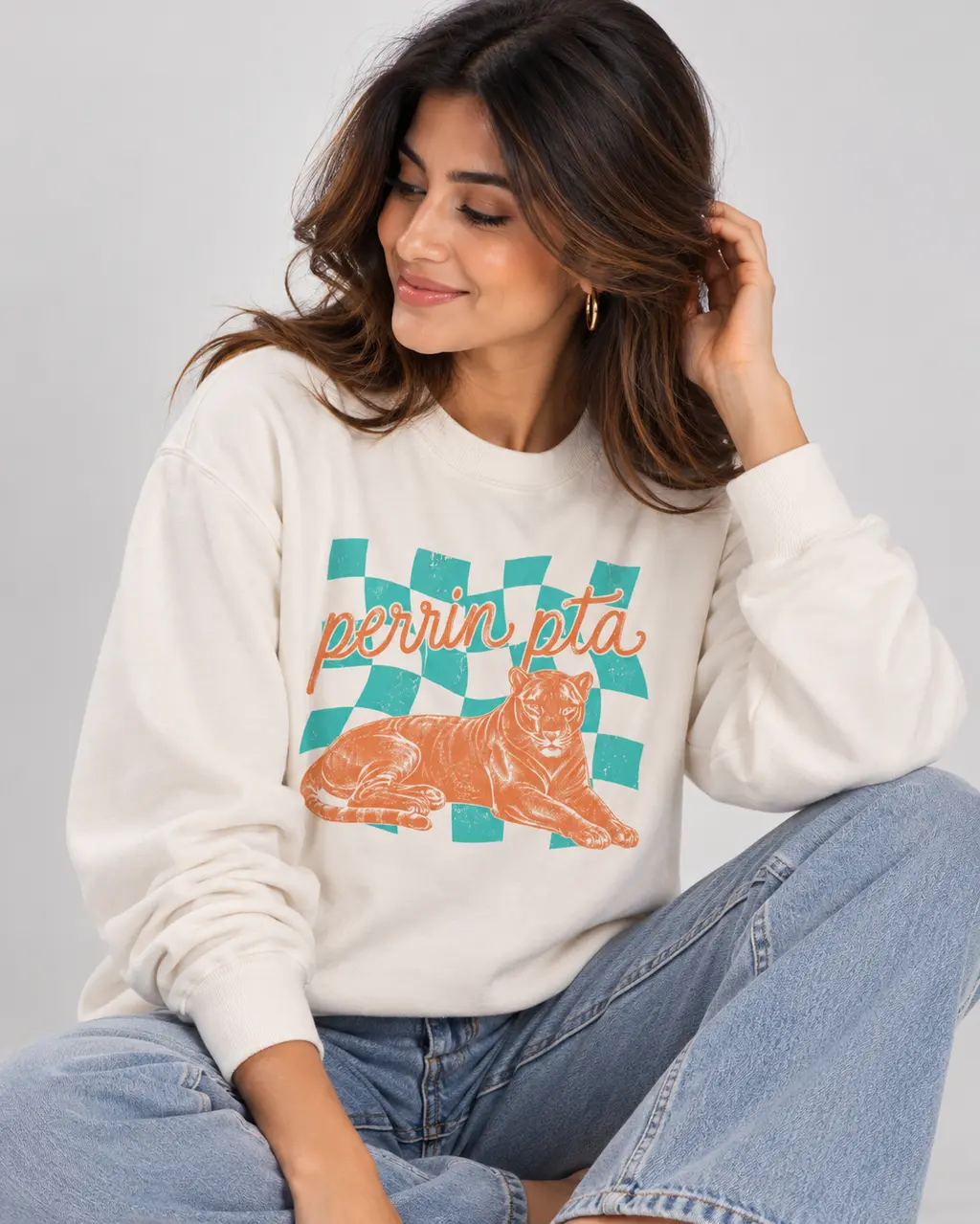Members Only Groovy Panther Crewneck