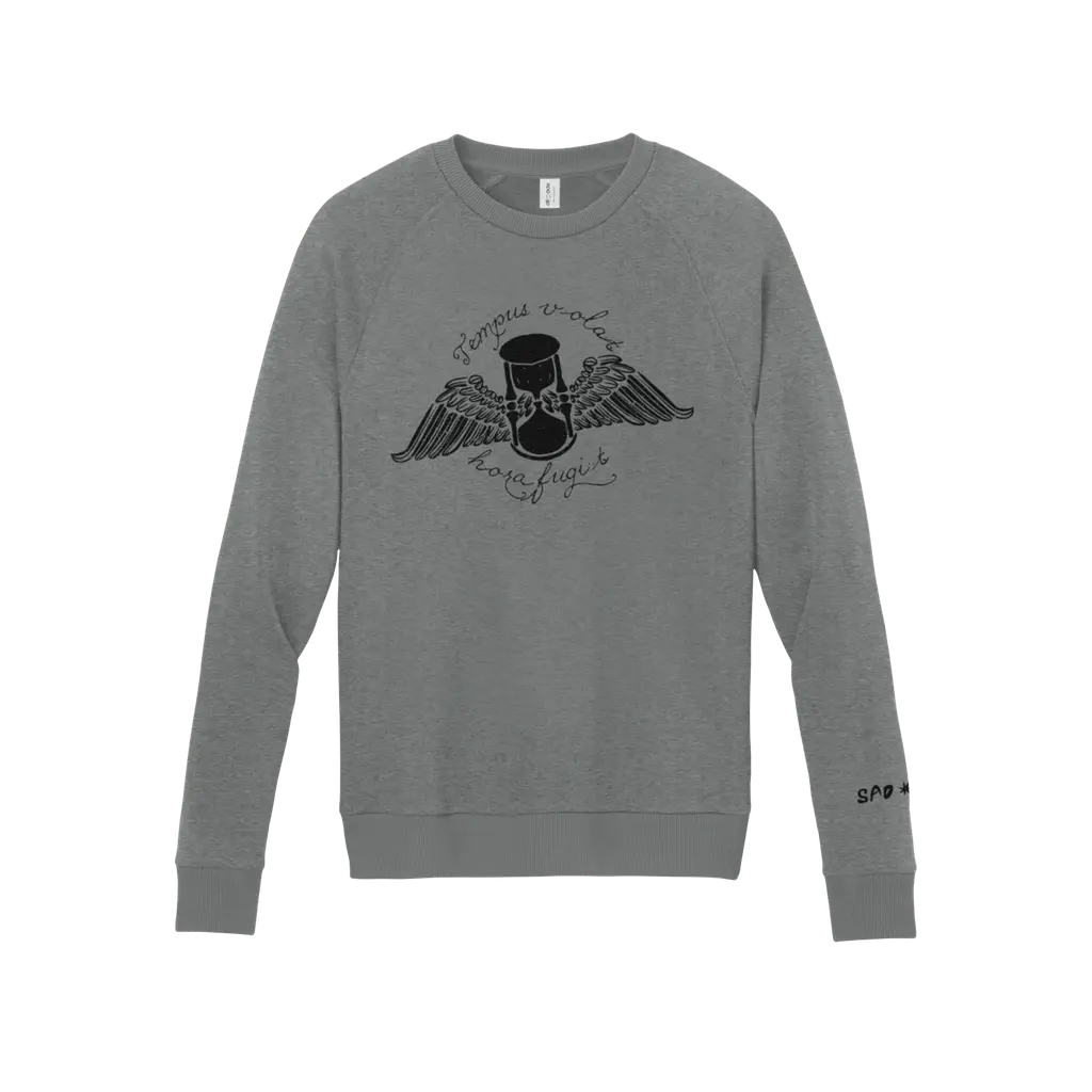 Tempus Volat, Hora Fugit (Time Flies, Hours Flee) organic sweatshirt