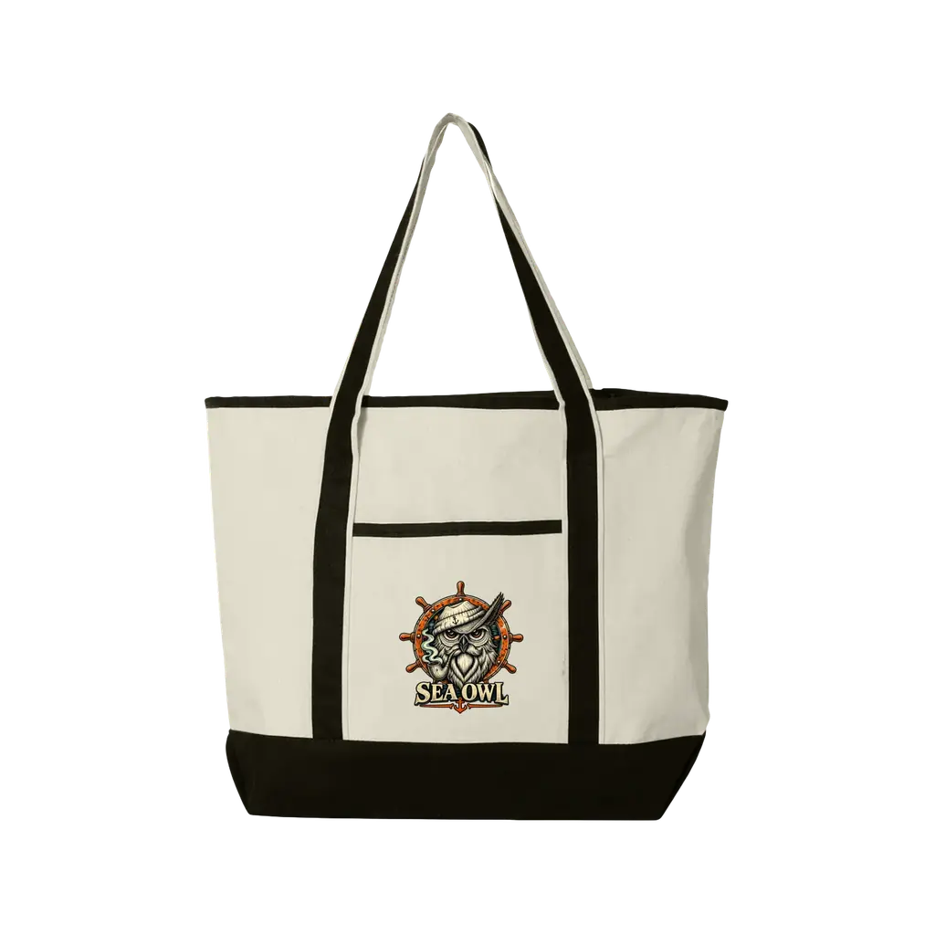 Sea Owl — Dockside Essentials Large Tote