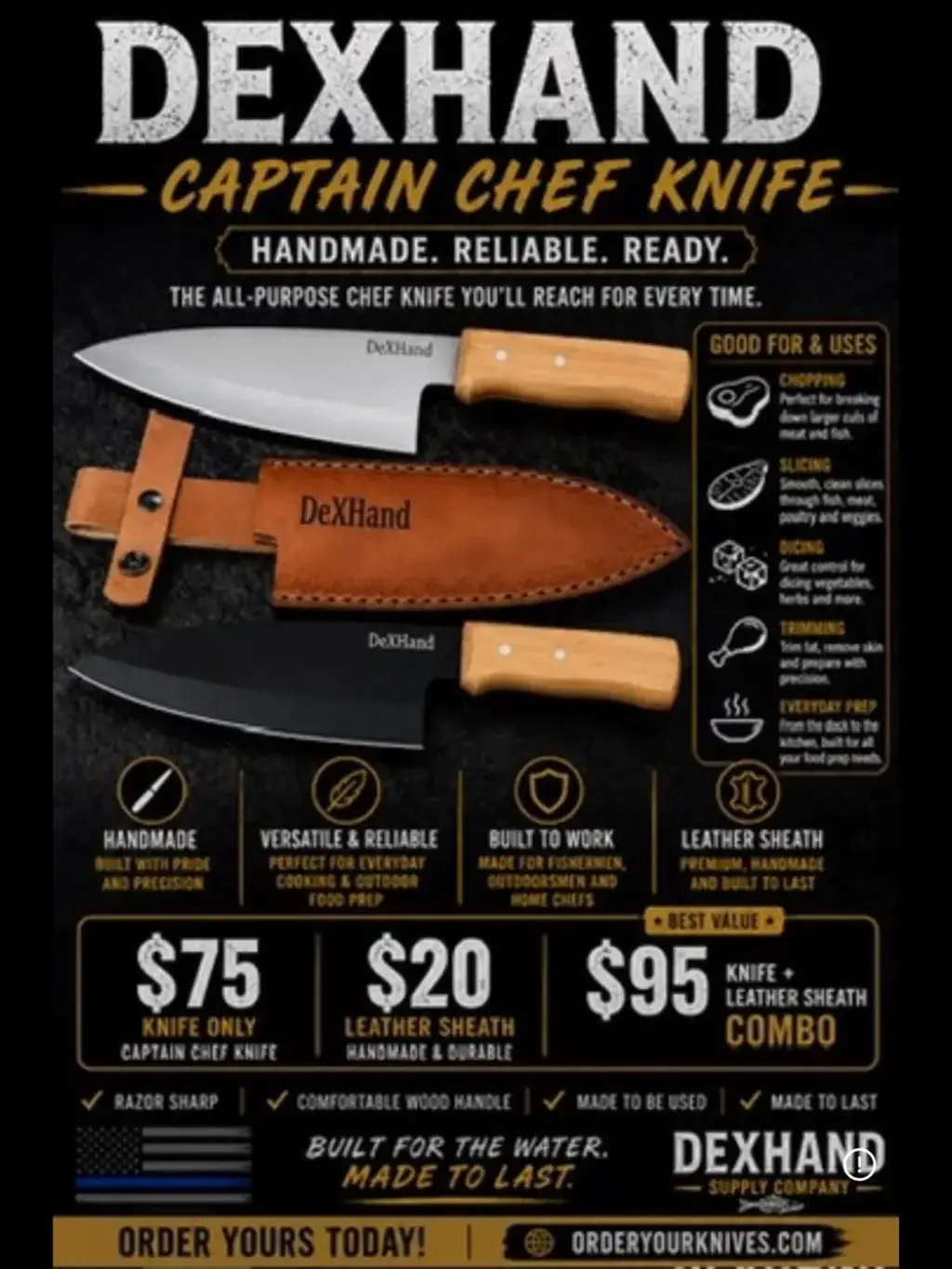 DeXHand Captain Chef Knife