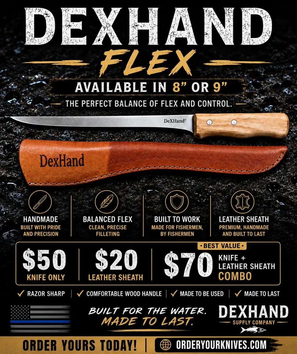 DeXHand Flex Fillet Knife – 1095 High-Carbon Steel