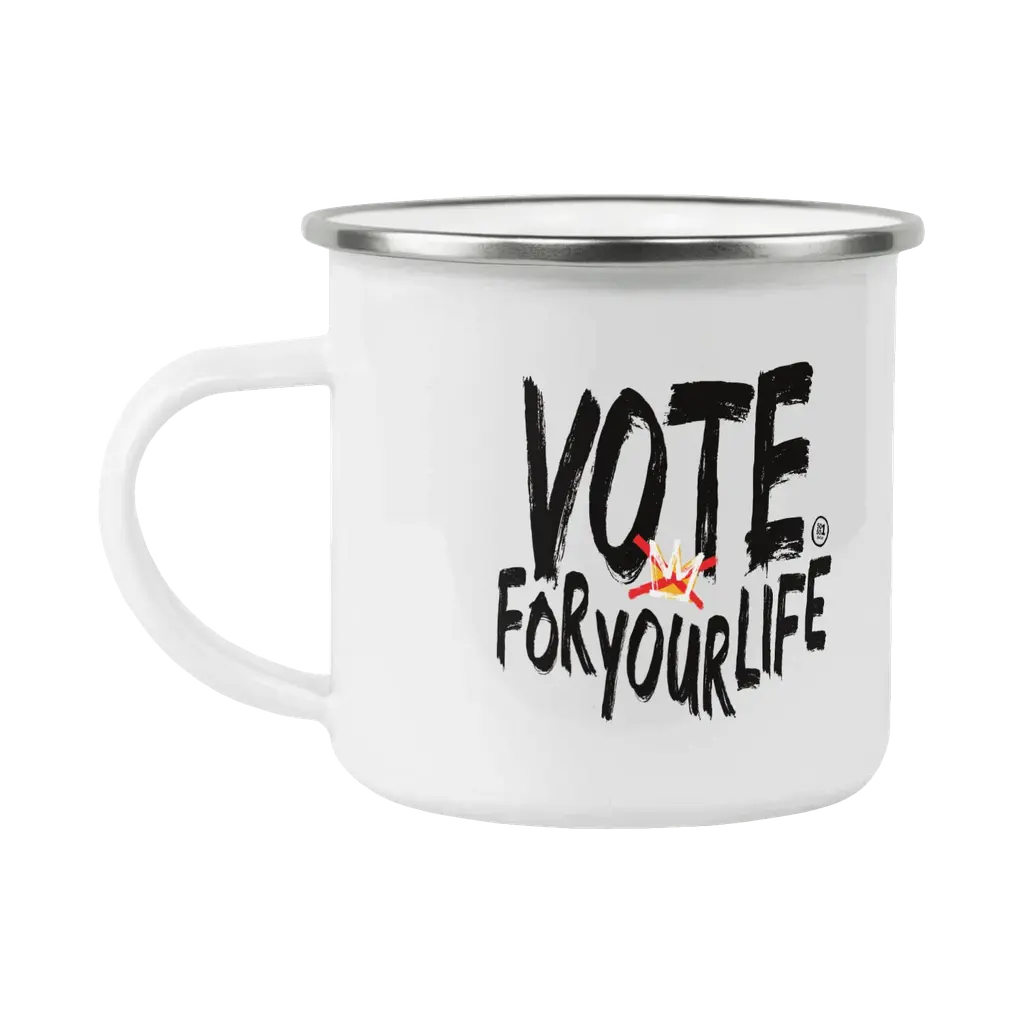 No Kings 4 - Vote for Your Life Camping Mug
