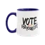No Kings 4 - Vote for Your Life Two-Tone Mug thumbnail 4