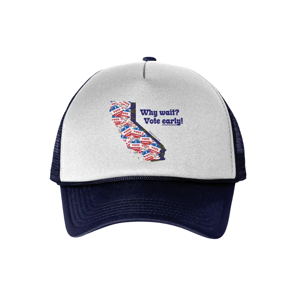 California Votes Early Foam Trucker Cap