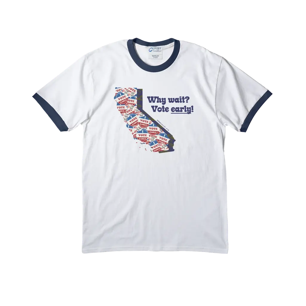 California Votes Early Ringer Tee