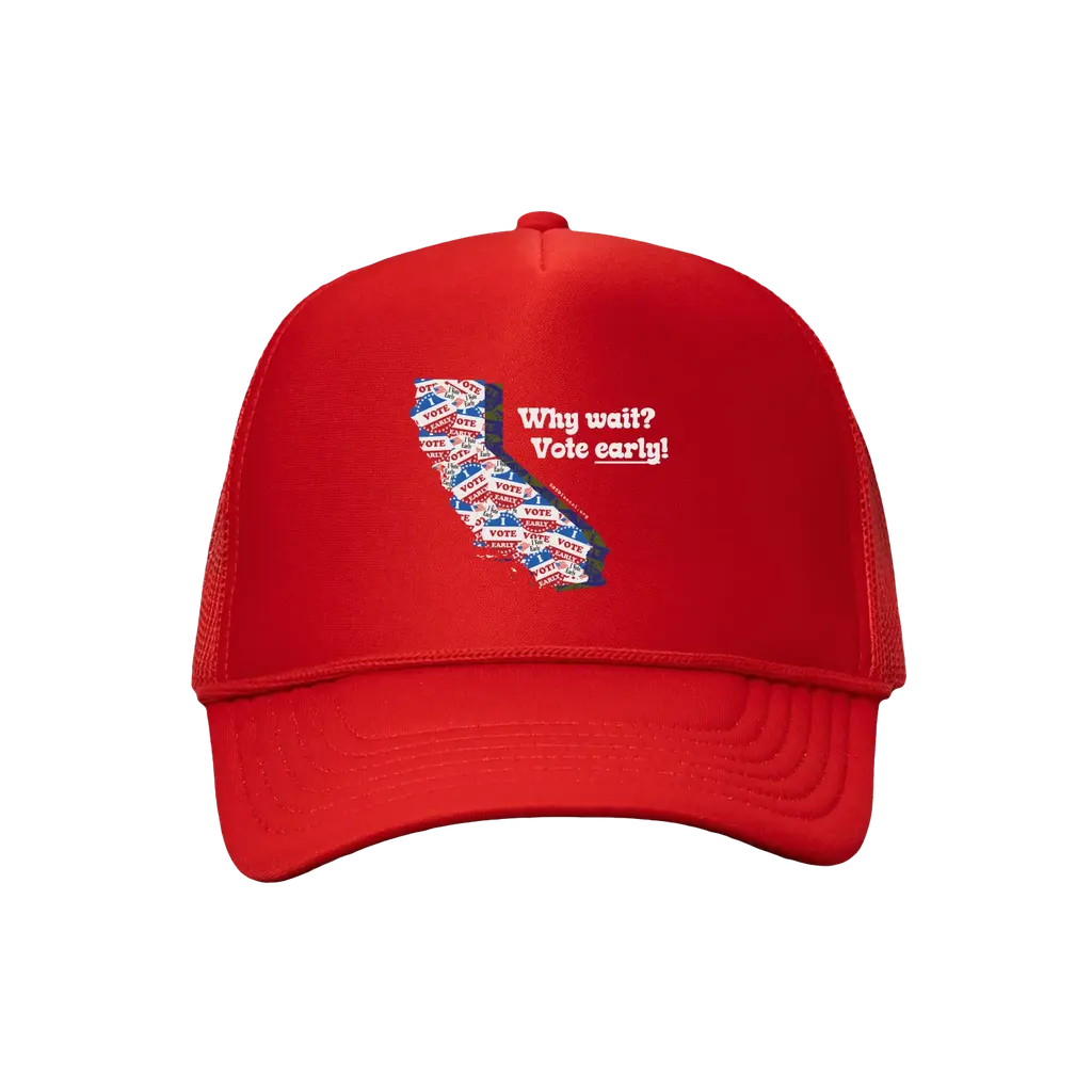 California Votes Early Foam Trucker Cap