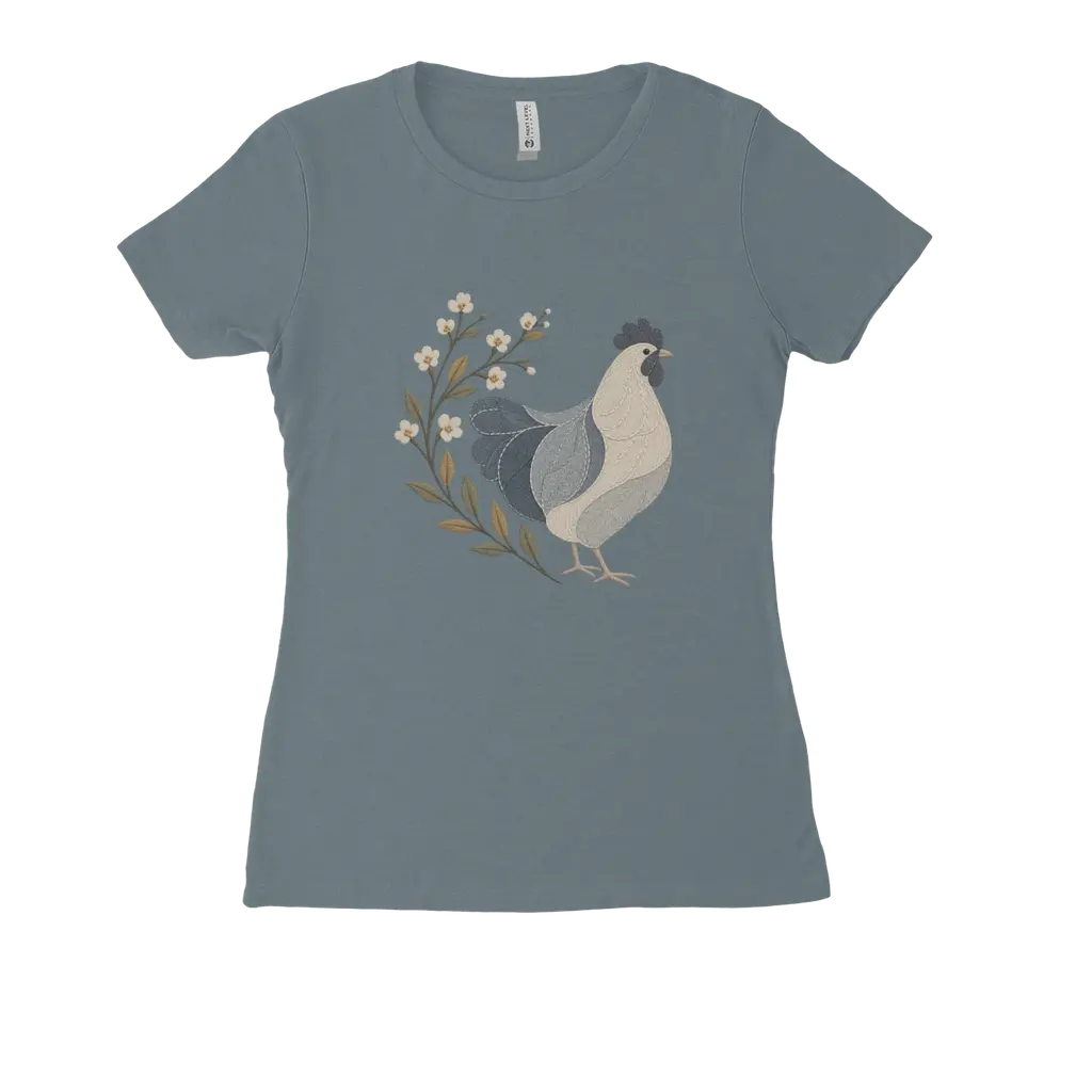 The Painted Hen Blue Blossom Women’s Tee