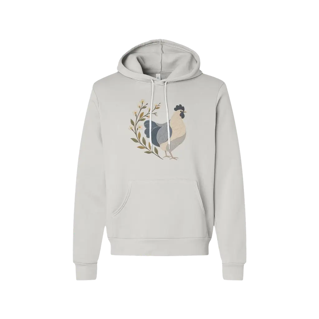 The Quilted Hen Blue Blossom Hoodie