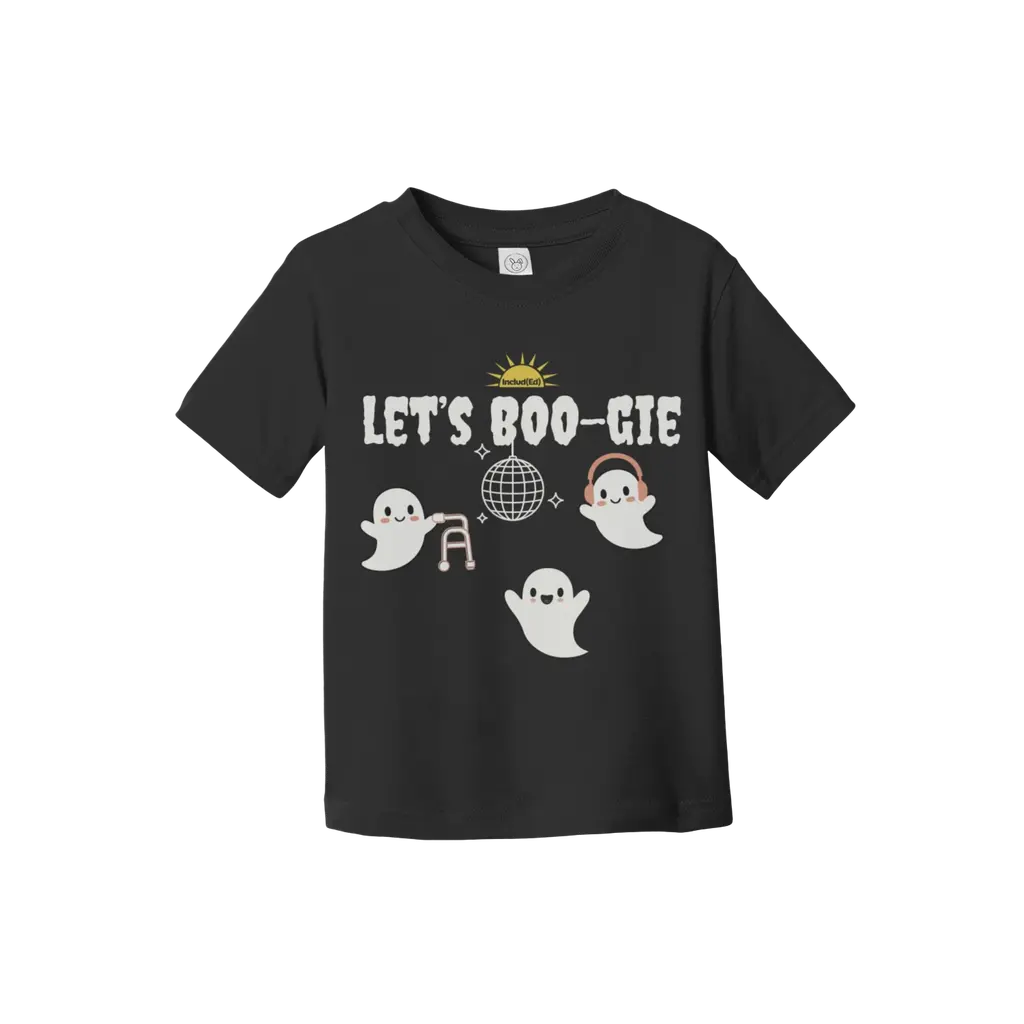 Let's BOOgie Black Tee- Toddler