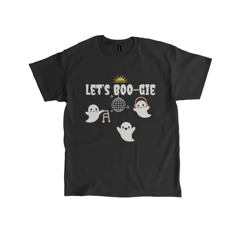 Let's BOOgie Black Tee- Adults