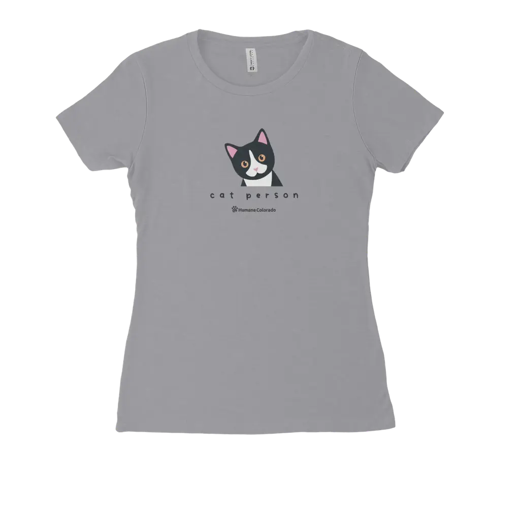 Cat Person Women's Fitted Tee